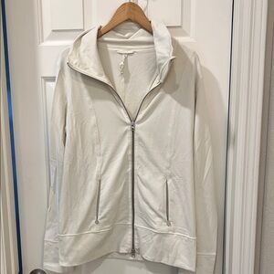 Lululemon Athletica White Hooded Jacket